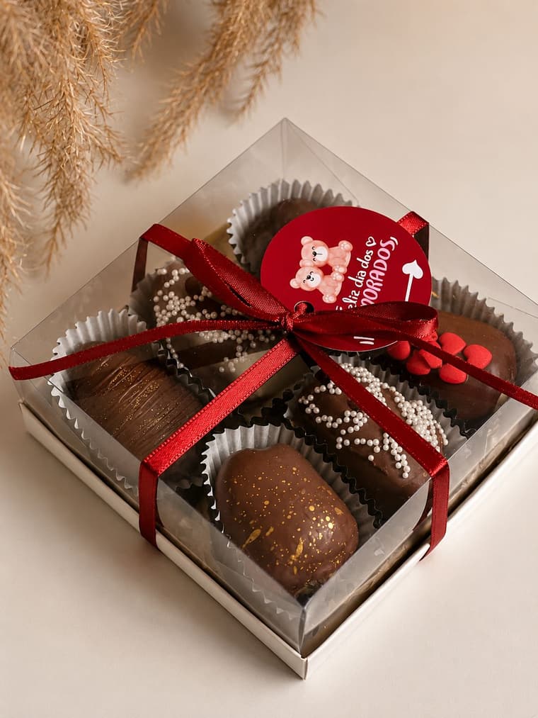 Caixa Doce Amor — biscoitos decorados para o Dia dos Namorados